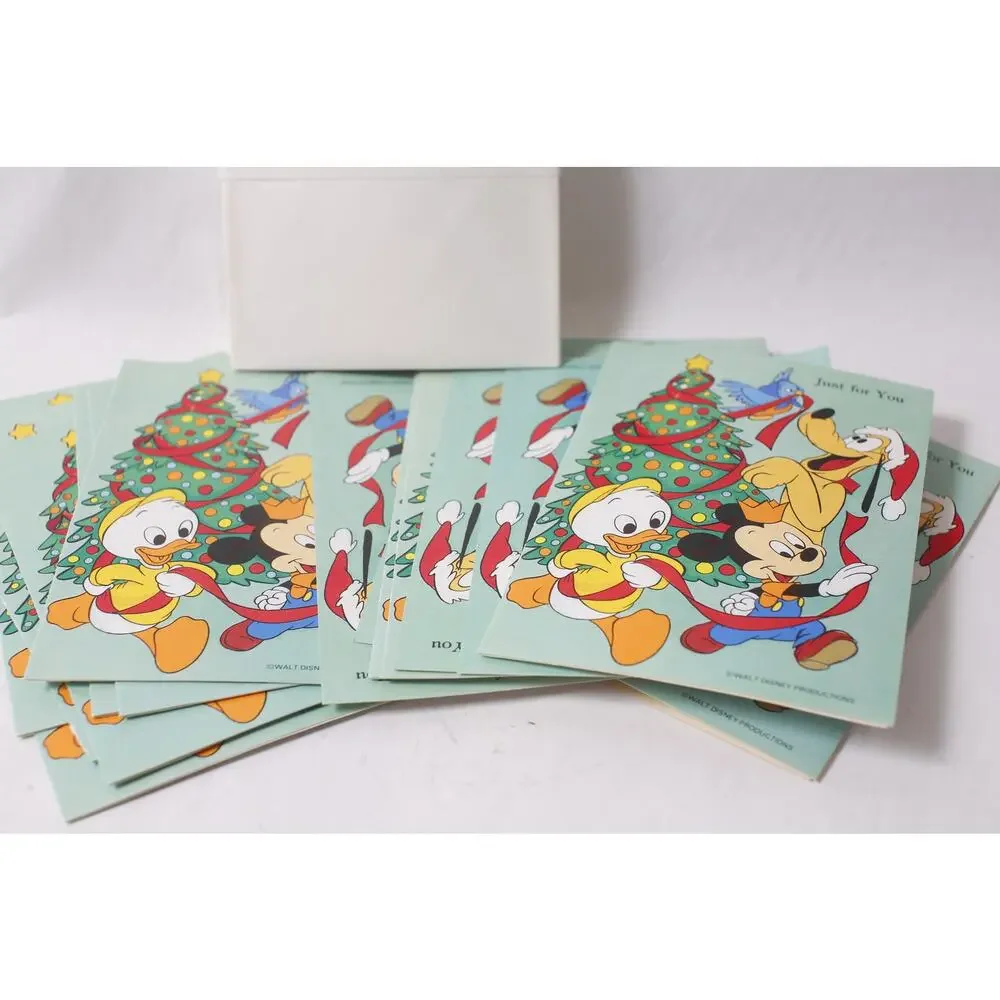 80s Mickey Vintage Disney Christmas Card Lot with Envelopes Set of 20 ~ 260521-